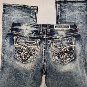 Rock Revival Peacoat Bootcut Jeans - Size 34